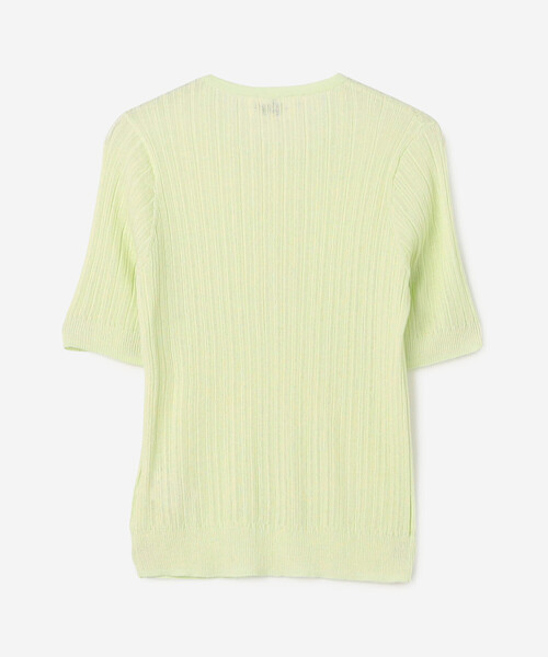 LE GLAZIK（ルグラジック）の「LE GLAZIK | ランダムリブ ヘンリーネックプルオーバー WOMEN（ニット/セーター・レディース・アイボリー/チャコール・36）」の5枚目の写真