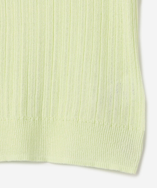 LE GLAZIK（ルグラジック）の「LE GLAZIK | ランダムリブ ヘンリーネックプルオーバー WOMEN（ニット/セーター・レディース・アイボリー/チャコール・36）」の8枚目の写真