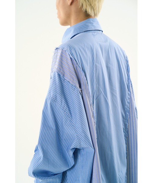 DISCOVERED(ディスカバード)の「DOCKING WIDE LOOPING SHIRTS(シャツ/ブラウス・メンズ・ブルー/ホワイト・SMALL/LARGE)」の10枚目の写真