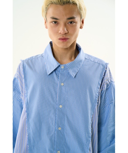 DISCOVERED(ディスカバード)の「DOCKING WIDE LOOPING SHIRTS(シャツ/ブラウス・メンズ・ブルー/ホワイト・SMALL/LARGE)」の4枚目の写真