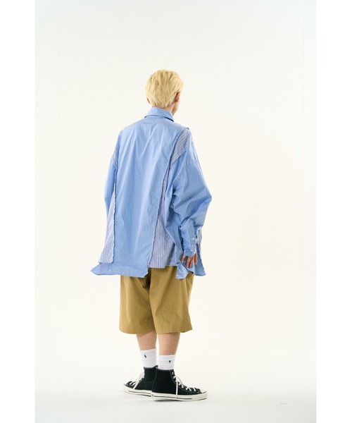 DISCOVERED(ディスカバード)の「DOCKING WIDE LOOPING SHIRTS(シャツ/ブラウス・メンズ・ブルー/ホワイト・SMALL/LARGE)」の12枚目の写真