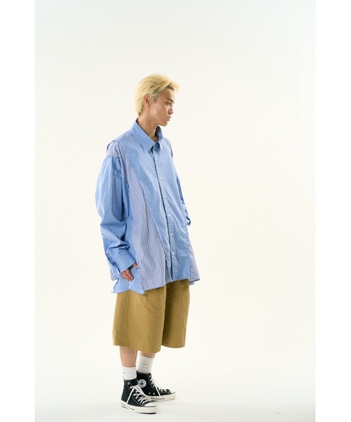 DISCOVERED(ディスカバード)の「DOCKING WIDE LOOPING SHIRTS(シャツ/ブラウス・メンズ・ブルー/ホワイト・SMALL/LARGE)」の13枚目の写真