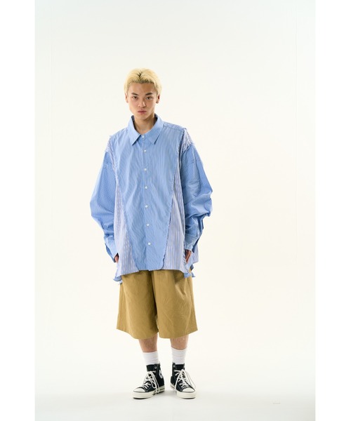 DISCOVERED(ディスカバード)の「DOCKING WIDE LOOPING SHIRTS(シャツ/ブラウス・メンズ・ブルー/ホワイト・SMALL/LARGE)」の14枚目の写真