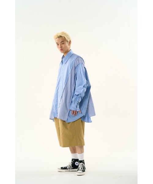 DISCOVERED(ディスカバード)の「DOCKING WIDE LOOPING SHIRTS(シャツ/ブラウス・メンズ・ブルー/ホワイト・SMALL/LARGE)」の15枚目の写真