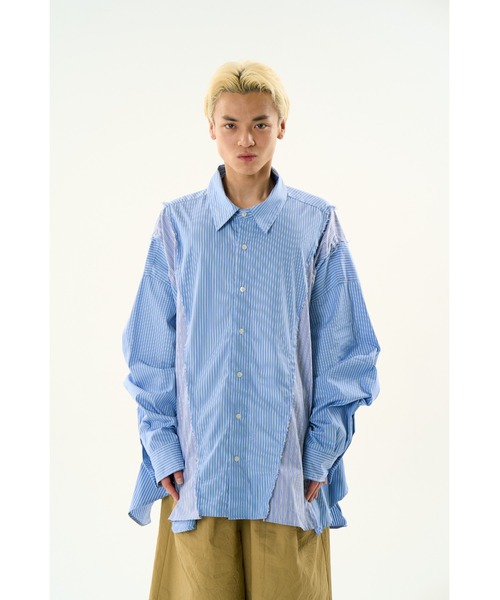 DISCOVERED(ディスカバード)の「DOCKING WIDE LOOPING SHIRTS(シャツ/ブラウス・メンズ・ブルー/ホワイト・SMALL/LARGE)」の16枚目の写真