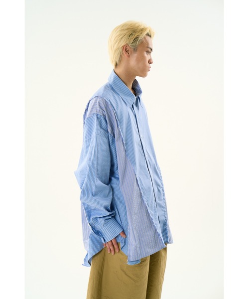 DISCOVERED(ディスカバード)の「DOCKING WIDE LOOPING SHIRTS(シャツ/ブラウス・メンズ・ブルー/ホワイト・SMALL/LARGE)」の8枚目の写真