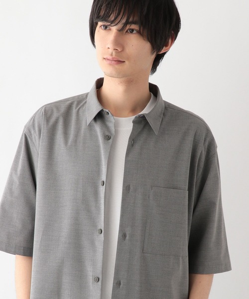 GLOBAL WORK(グローバルワーク)の「アーバンシャツAIR/5分袖/288177(シャツ/ブラウス・メンズ・ブラック/ライトグレー/アイボリー/その他/ホワイト系その他3・SMALL/MEDIUM/LARGE/X-LARGE)」の11枚目の写真