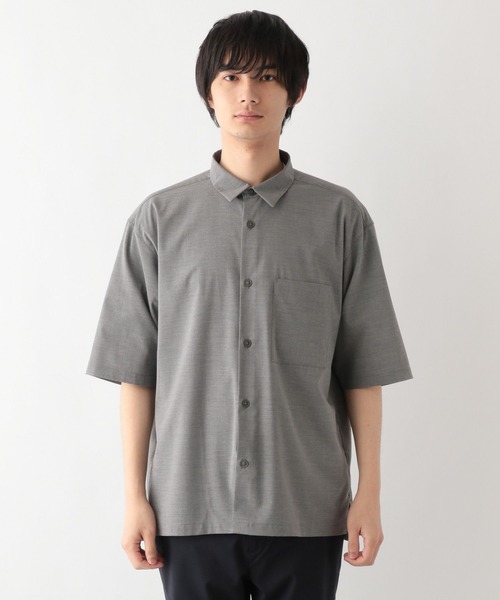 GLOBAL WORK(グローバルワーク)の「アーバンシャツAIR/5分袖/288177(シャツ/ブラウス・メンズ・ブラック/ライトグレー/アイボリー/その他/ホワイト系その他3・SMALL/MEDIUM/LARGE/X-LARGE)」の12枚目の写真