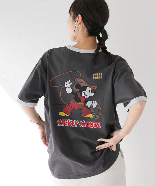 MICKEY MOUSE / ミッキー マウス 別注ウェスタンプリント T