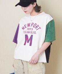 CUBE SUGAR（キューブシュガー）の「トンプキン天竺ケミカル加工ロゴプリントTシャツ（Tシャツ/カットソー）」