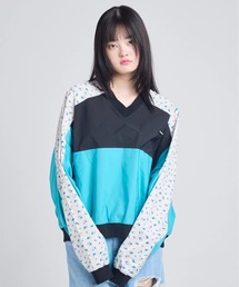 リトルサニーバイト 花柄シースルトップス レディース