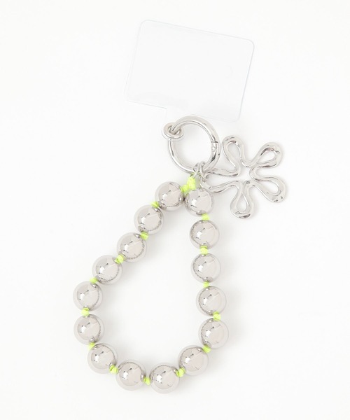 LEPSIM（レプシィム）の「ボールチャームハンドストラップ　328049（キーホルダー・レディース・イエロー/ブラック/ライトピンク・ONE SIZE）」の6枚目の写真