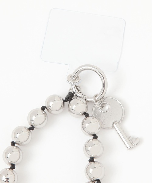 LEPSIM（レプシィム）の「ボールチャームハンドストラップ　328049（キーホルダー・レディース・イエロー/ブラック/ライトピンク・ONE SIZE）」の7枚目の写真