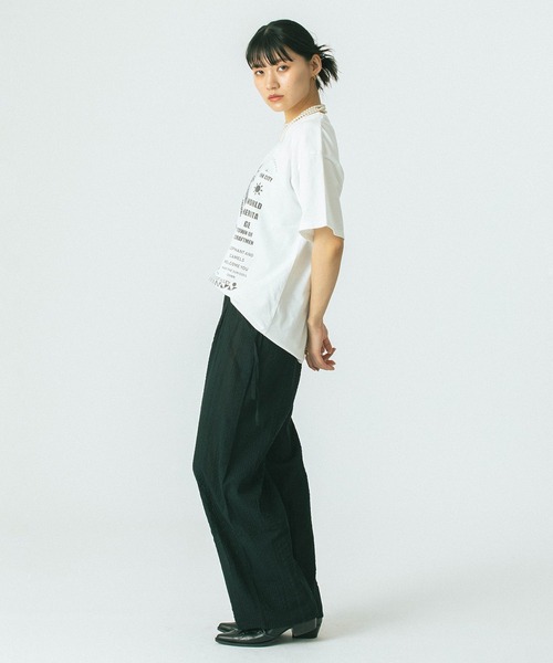 ROSE BUD(ローズバッド)の「(GENE HEAVENS)RAJASTHAN PHOTGRAPH TEE(Tシャツ/カットソー・レディース・ホワイト/ブラック・ONE SIZE)」の9枚目の写真