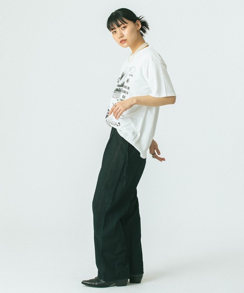 ROSE BUD(ローズバッド)の「(GENE HEAVENS)RAJASTHAN PHOTGRAPH TEE(Tシャツ/カットソー・レディース・ホワイト/ブラック・ONE SIZE)」の10枚目の写真