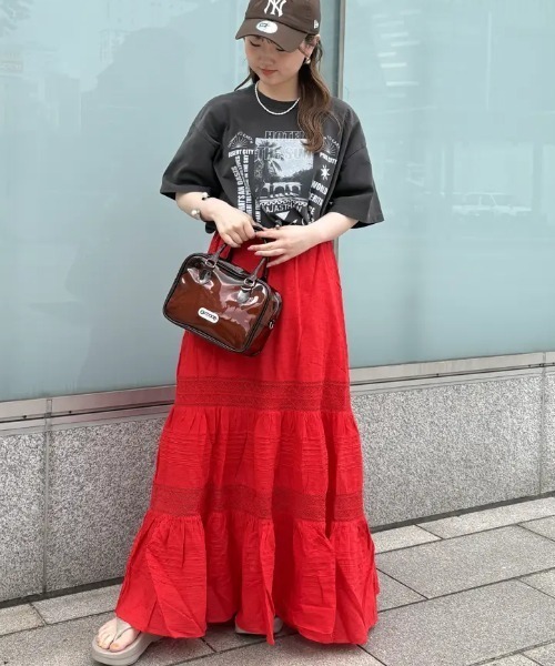 ROSE BUD(ローズバッド)の「(GENE HEAVENS)RAJASTHAN PHOTGRAPH TEE(Tシャツ/カットソー・レディース・ホワイト/ブラック・ONE SIZE)」の14枚目の写真