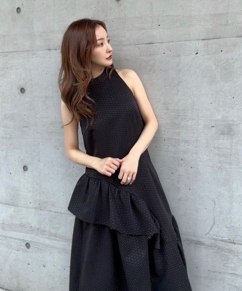 セール】ジャガードフリルドレス（ワンピース）｜Rosy luce（ロージー