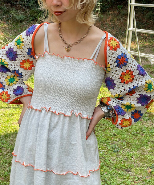 vintage クロシェ チュニック ワンピース vintage クロシェ チュニック ワンピース チュニック クロシェ