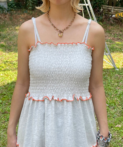 HELLO.SANFRANCISCO（ハローサンフランシスコ）の「【HELLO.SANFRANCISCO/ハローサンフランシスコ】クロシェボレロ付きキャミチュニックワンピ（チュニック・レディース・アイボリー/ブラック・ONE SIZE）」の19枚目の写真