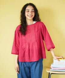 セール】ピコリネンピンタックブラウス（シャツ/ブラウス