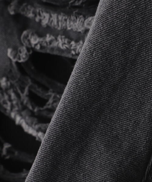 DANKE SCHON（ダンケシェーン）の「DankeSchon/ダンケシェーン/11oz DAMAGE DENIM SHORTS（デニムパンツ・メンズ・グレー/ブラック・S/M/L）」の15枚目の写真