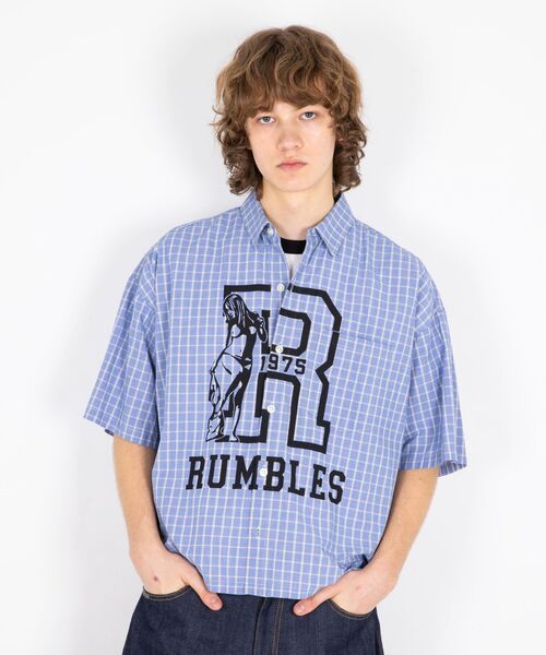 ☆即日発送☆ HG RUMBLES ワイドレギュラーカラーシャツ RUMBLES ワイドレギュラーカラーシャツ（シャツ/ブラウス