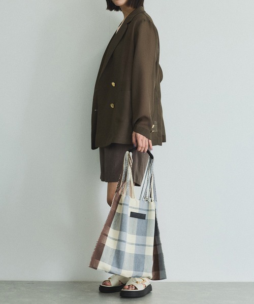 VICKY（ビッキー）の「メッシュダブルテーラージャケット≪手洗い可能≫（テーラードジャケット・レディース・ブラウン/ブラック・M）」の21枚目の写真