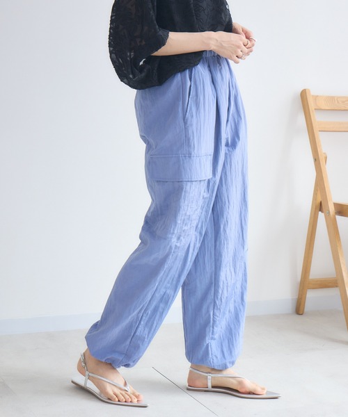 KATHARINE ROSS（キャサリンロス）の「【KATHARINE ROSS】ナイロンワッシャーカーゴパンツ（カーゴパンツ・レディース・ブラック/ブルーグレー・MEDIUM）」の11枚目の写真