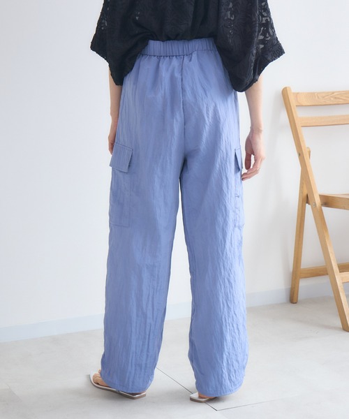 KATHARINE ROSS（キャサリンロス）の「【KATHARINE ROSS】ナイロンワッシャーカーゴパンツ（カーゴパンツ・レディース・ブラック/ブルーグレー・MEDIUM）」の12枚目の写真