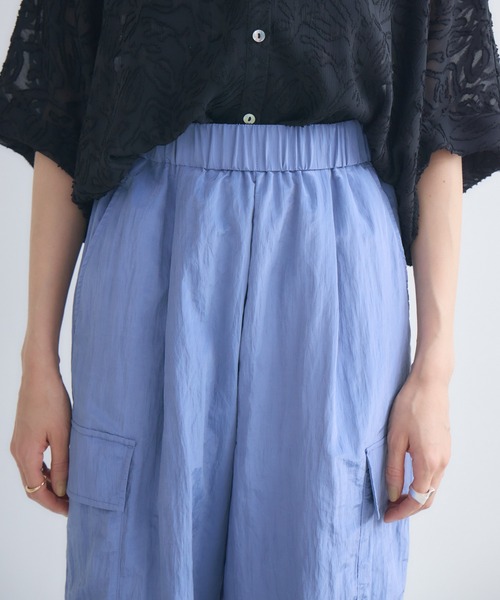 KATHARINE ROSS（キャサリンロス）の「【KATHARINE ROSS】ナイロンワッシャーカーゴパンツ（カーゴパンツ・レディース・ブラック/ブルーグレー・MEDIUM）」の13枚目の写真