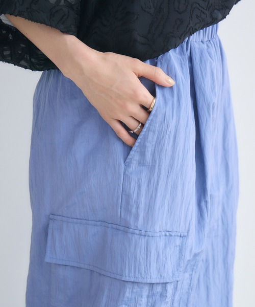 KATHARINE ROSS（キャサリンロス）の「【KATHARINE ROSS】ナイロンワッシャーカーゴパンツ（カーゴパンツ・レディース・ブラック/ブルーグレー・MEDIUM）」の15枚目の写真