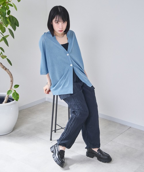 KATHARINE ROSS（キャサリンロス）の「【KATHARINE ROSS】ナイロンワッシャーカーゴパンツ（カーゴパンツ・レディース・ブラック/ブルーグレー・MEDIUM）」の21枚目の写真