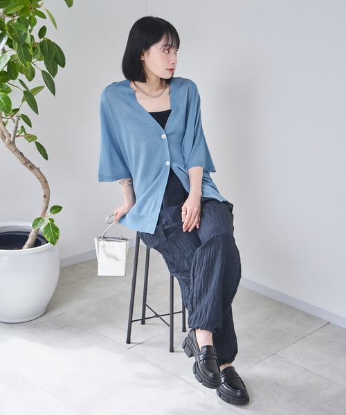 KATHARINE ROSS（キャサリンロス）の「【KATHARINE ROSS】ナイロンワッシャーカーゴパンツ（カーゴパンツ・レディース・ブラック/ブルーグレー・MEDIUM）」の22枚目の写真