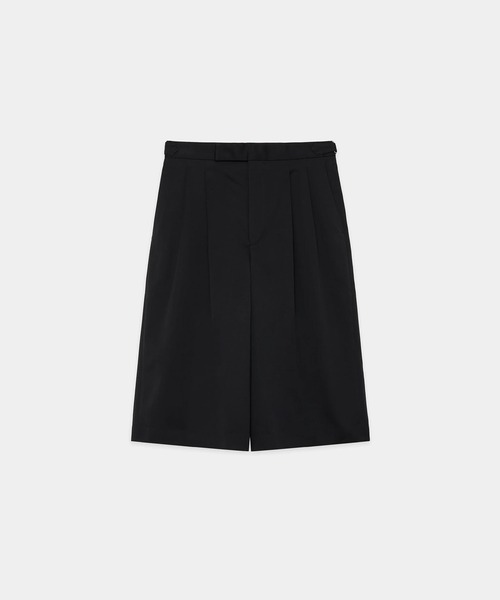 marka（マーカ）の「TWO TUCK CROPPED TROUSERS（スラックス・メンズ・ブラック/ベージュ・1/2）」の2枚目の写真