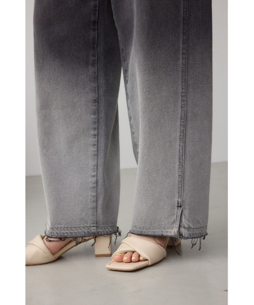 AZUL by moussy(アズールバイマウジー)の「【サイズ,身長別画像あり】AZUL DENIM グラデーションワイドデニム(デニムパンツ・レディース・ブラック・SMALL/MEDIUM)」の11枚目の写真