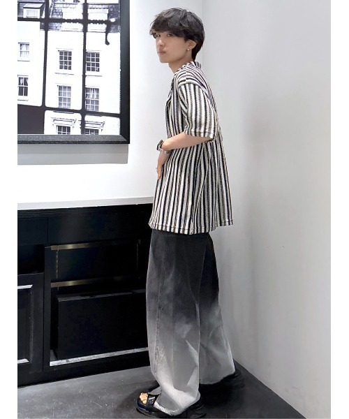 AZUL by moussy(アズールバイマウジー)の「【サイズ,身長別画像あり】AZUL DENIM グラデーションワイドデニム(デニムパンツ・レディース・ブラック・SMALL/MEDIUM)」の18枚目の写真