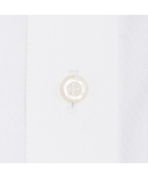 TOKYO SHIRTS（トウキョウシャツ）の「【超形態安定】 形態安定ノンアイロン ボタンダウン 長袖ビジネスワイシャツ（大きいサイズ・長いサイズ）（ビジネスシャツ・メンズ・ホワイト・首回り39cm-裄丈88cm/首回り41cm-裄丈90cm/首回り42cm-裄丈90cm/首回り43cm-裄丈90cm/首回り45cm-裄丈82cm/首回り45cm-裄丈86cm/首回り45cm-裄丈90cm/首回り47cm-裄丈86cm/首回り47cm-裄丈90cm）」の4枚目の写真