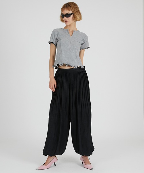 PRANK PROJECT(プランクプロジェクト)の「チェーンヘムトップ / Chain Hem Top(その他トップス・レディース・ブラック/イエロー/チャコールグレー・FREE)」の20枚目の写真