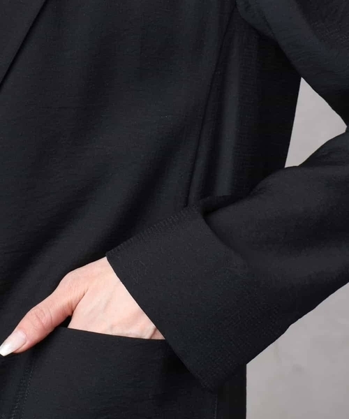MICHEL KLEIN(ミッシェル・クラン)の「シアーテーラードジャケット(裏地なし)(テーラードジャケット・レディース・ブラック/ホワイト・38)」の16枚目の写真