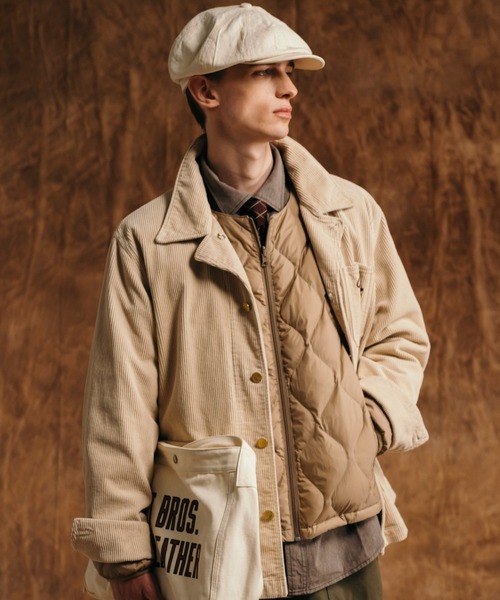 schott(ショット)の「Schott/ショット/xTAION/×タイオン/INNER DOWN JKT/インナー ダウンジャケット(ダウンジャケット/コート・メンズ・ブラック/ベージュ・MEDIUM/LARGE/X-LARGE/XX-LARGE)」の4枚目の写真