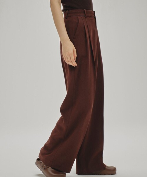 TODAYFUL/トゥデイフル】Tuck Wide Trousers/タックワイド