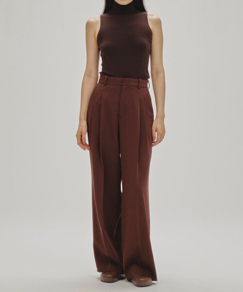TODAYFUL/トゥデイフル】Tuck Wide Trousers/タックワイド