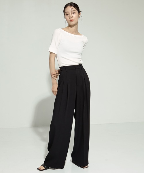 TODAYFUL/トゥデイフル】Tuck Wide Trousers/タックワイド