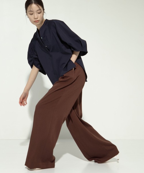 TODAYFUL(トゥデイフル)の「【TODAYFUL/トゥデイフル】Tuck Wide Trousers/タックワイドトラウザーズ(その他パンツ・レディース・ブラック/ブラウン・36/38)」の22枚目の写真