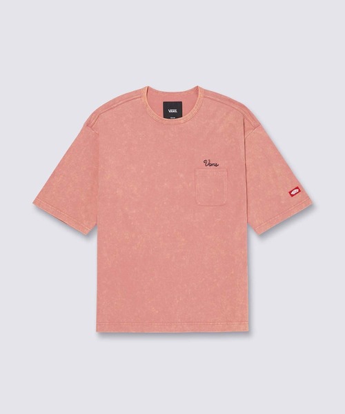 VANS(バンズ)の「BEACH GETAWAY ウォッシュドアウト Tシャツ(Tシャツ/カットソー・メンズ・ピンク/グリーン・SMALL/X-SMALL/MEDIUM/LARGE/X-LARGE/XX-LARGE)」の2枚目の写真
