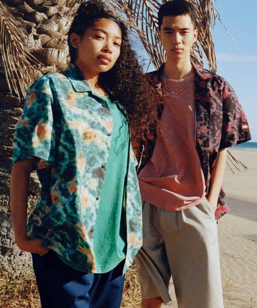 VANS(バンズ)の「BEACH GETAWAY ウォッシュドアウト Tシャツ(Tシャツ/カットソー・メンズ・ピンク/グリーン・SMALL/X-SMALL/MEDIUM/LARGE/X-LARGE/XX-LARGE)」の3枚目の写真