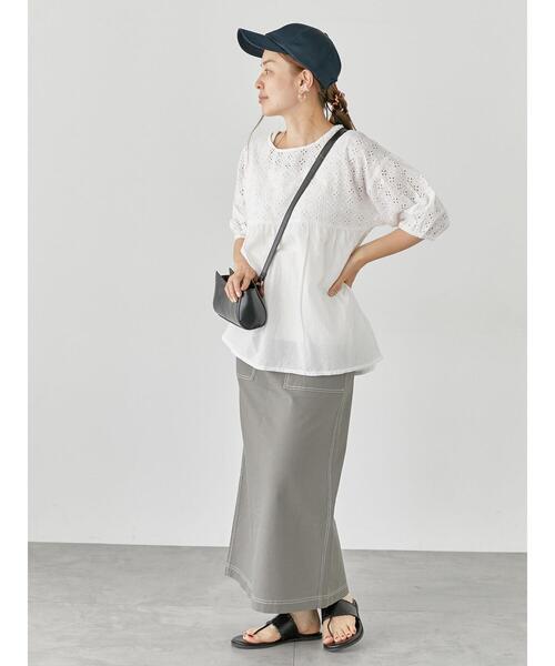 Lugnoncure（ルノンキュール）の「【INDIA made】シフリー刺繍切替ブラウス（シャツ/ブラウス・レディース・オフホワイト/ブラック・F）」の16枚目の写真