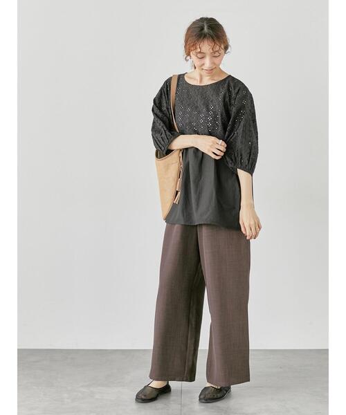 Lugnoncure（ルノンキュール）の「【INDIA made】シフリー刺繍切替ブラウス（シャツ/ブラウス・レディース・オフホワイト/ブラック・F）」の13枚目の写真