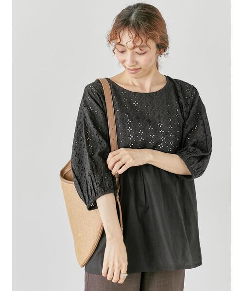 Lugnoncure（ルノンキュール）の「【INDIA made】シフリー刺繍切替ブラウス（シャツ/ブラウス・レディース・オフホワイト/ブラック・F）」の11枚目の写真