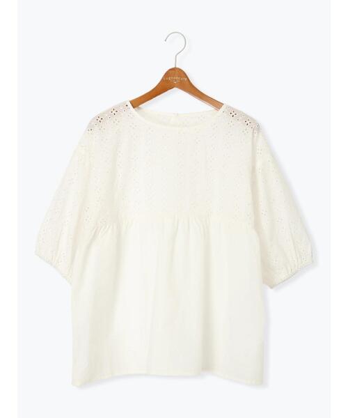 Lugnoncure（ルノンキュール）の「【INDIA made】シフリー刺繍切替ブラウス（シャツ/ブラウス・レディース・オフホワイト/ブラック・F）」の10枚目の写真